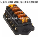 Universal Car Truck Vehicle 6 Way Circuit Automotive Blade Fuse Block Holder