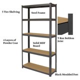 Storage Rack 5 Level Adjustable Shelves Garage Steel Metal Shelf Unit