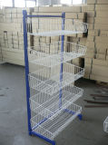 Five Layers Wire Mesh Metal Basket Display Stand Shelf (HY-WM2)