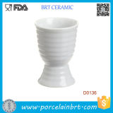 White Stripe Porcelain Disposable Egg Cup