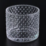 Hobnail 3 Wick Glass Candle Holders