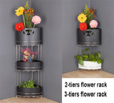 Home Garden Metal Garden 2~3-Tier Flower Shelf
