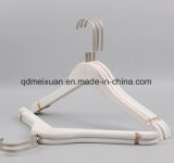 Old White Real Wood Hangers Women's Clothes Hanging Clothing Store Can Be Customized Logo Clothing (M-X3545)