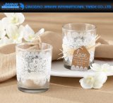 Glass Tea Light Candle Cup with Logo, Pattern Service