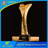 Manufacture Customized Metal 3D Gold Troch Trophy Cup in China