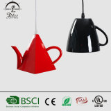2017wholesale Fancy Tea Cup Pendant Lamp for Coffee Shop Decoration