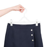 Wholesale Tube Shape Plastic Pants Hanger with Clips (pH1403C-wh3)
