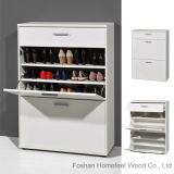 Big Foot Shoe Storage Cabinet in Wooden White (HF-EY0819)