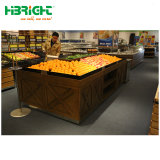 Supermarket Fruit and Vegetable Wooden Rack Shelf Display Rack