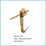 Quality Brass Plated Standard Picture Hooks (322-325)