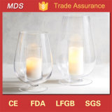 Top Quality Unique Double-Wall Glass Hurricane Candle Holder