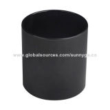 Black Round Shaped Glass Candle Holder