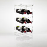 Free Standing Clear Acrylic Wine Rack