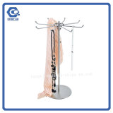 Fashionable Roating Stainless Steel Scarf Shop Display Stand