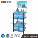 New Product 600X600xh1200mm Dark Blue Epoxy Coated Water Bottle Metal Display Wire Rack