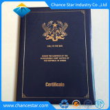 Custom Big Size Foil Stamp Logo Diploma Certificate Folder