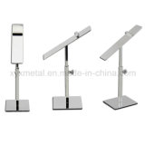 Stainless Steel Shoes Exhibition Holder Height Adjustable Table Display Rack