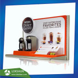 Advertising Coffee Mill Acrylic Countertop Display High Quality L-Shape Perspex Merchandise Display Stands