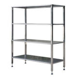 Stainless Steel Work Table Four Layer Shelf