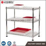 3 Tiers Chrome Metal Wire Kitchen Rack with NSF Approval