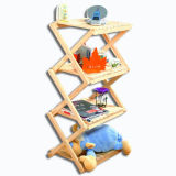2014 New Kids Wooden CD Rack Toy, Popular Children Wooden CD Rack, Best Quality Wooden CD Display Rack, 4 Layer Wj278472