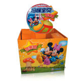Offset Printed Cube Display Stand, Cardboard Pallet Display for Toys