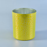 Crack Lacquer Glass Candle Holders