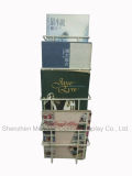 Modern Minimalist 4 Metal Grid Shelves Hanging Wall Newspaper Stand Books Magazines Display Rack