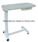 Medical Overbed Table with Drawer and Cup Holder