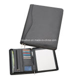 Custom A4 Business Leather Folder Pad Folio with Note