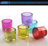 Romantic Home Colorful Glass Cup Candlestick Candle Holder
