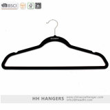 Branded Custom Flocked Coating Hanger in Black Velvet Hangers for Jeans