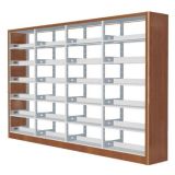 Factory Best Price Library Furniture Steel-Wood Book Shelf