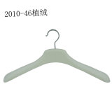Hot Sale Recycled Plastic Velvet Flocking Hanger for Coat and Garment