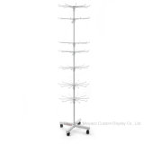 Retail Store Adjustable Free Assembly Metallic Accessories Display Rack