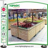 Supermarket Wooden Vegetable and Fruit Display Racks