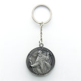 3D Antique Silver Metal Craft Keyring Volleyball Metal Fashion Promotion
