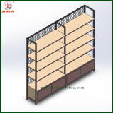Grid Back Panel Wooden Wall Shelf (JT-A30)