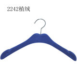Velvet Clothes Hanger China Manufacture with Swivel Hook