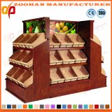 Wooden Supermarket Fruit and Vegetables Shelves Display Rack Units (Zhv55)