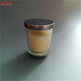 Movable PE Sticker Metal Lid Glass Jar Candle with Scent