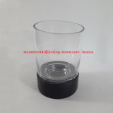 Stone Marble and Glass Hurricane Candle Holders /Glass Hurricane Candleholder /Glass Hurricane Candleholder with Marble Base
