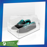 Custom Made High Quality Clear Acrylic Shoe Box/ Acrylic Sneaker Display Shoe Box