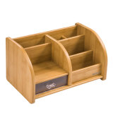 Multi Functional Wooden Storage Holder with Drawer