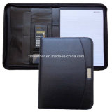Business PU Leather Padfolio Folder with Zip up