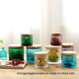 Hot Sell Crystallized Glass Candle Cup Glassware for Storage