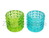 Colored Glass Candle Holder (TM1512)