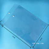 Heat Sealed Clear A4 PVC Document File Bag with Button Closure