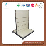 Two Sided Slat Wall Display Rack with Casters