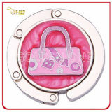 Fancy Design Circle Foldable Metal Handbag Hook for Lady